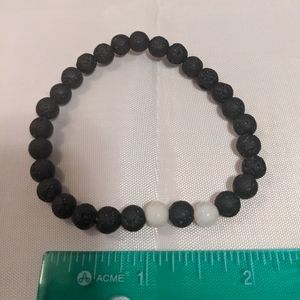 Lava stone stretch bracelet